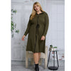Plus Rhea Olive Dress