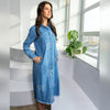 Noah Denim Embroidered Dress