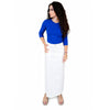 Straight Basic Twil Skirt White