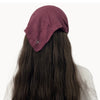 Bamboo Crepe Solid Ready Tied Headband Bandana Valeri