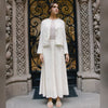 Metallic Bloom Skirt White