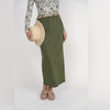 Straight Denim Skirt Olive Adina LV