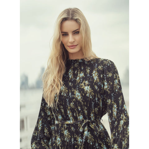 Jenna Plus Green Floral Dress