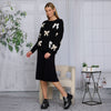 Maeve Bow Sweater Black/White