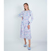 Ruched Watercolor Floral Dress - The Mimi Boutique
