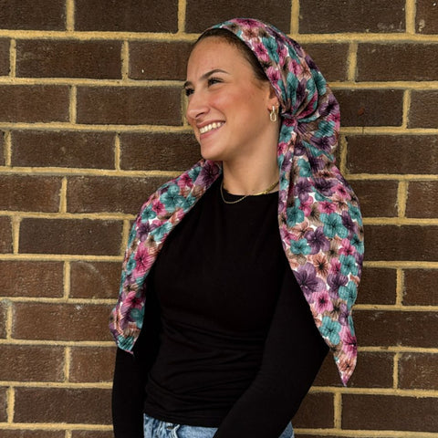 Flower Crinkle Headscarves SG