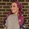 Butterfly Border Pre-Tied Scarf Atifa