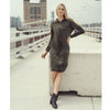 Connie Velour Dress Olive