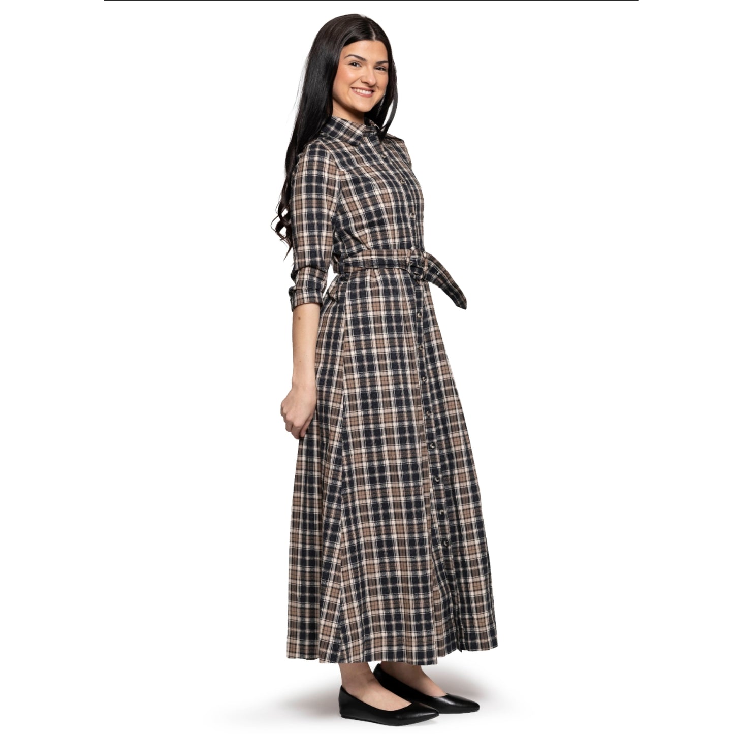 Plaid Shirt Dress