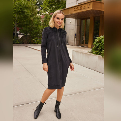 Black Carrie Hoodie Dress 2.0