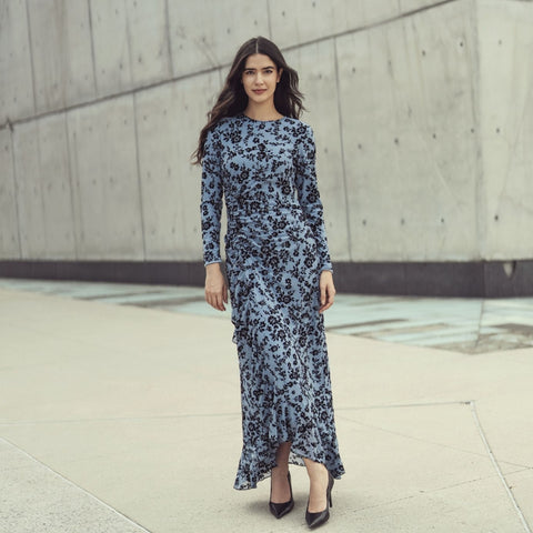 Janet Dress Blue Floral