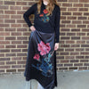 Large Floral Sleeveless Maxi Dress