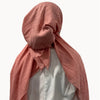 Bamboo Crepe Solid Pretied Headscarf Valeri