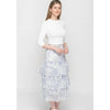 Tiered Toile Gold Fleck Skirt
