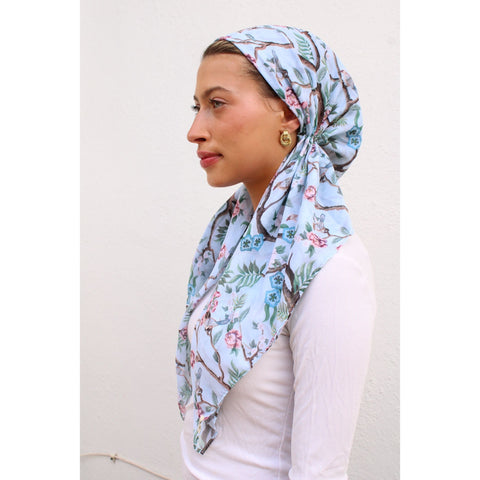 Chinoiserie Bloom Headscarf SB