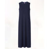 Piping Sleeveless Maxi Dress Set Navy