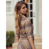 Crochet Polo Top Chevron Adina LV