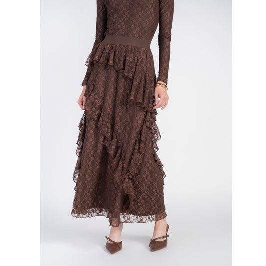 Allison Lace Skirt Chocolate Adina LV