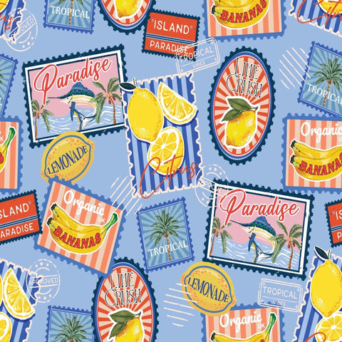 Citrus Stamp Headscarf Nicsessories