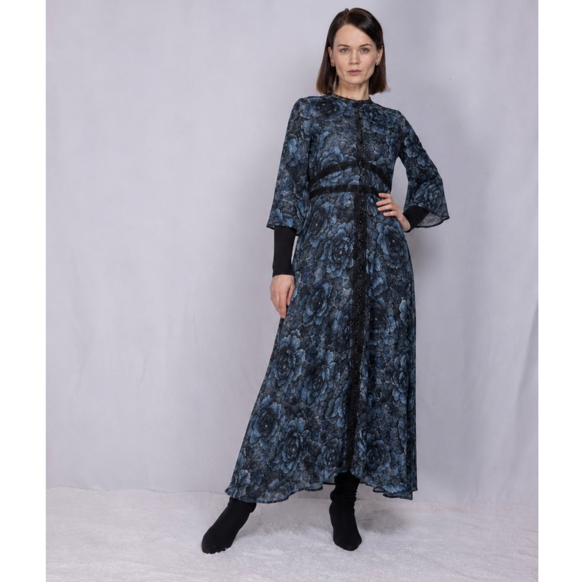 Samantha Lace Trim Dress