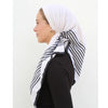 Striped Cream Headscarf SB