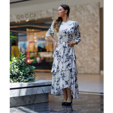 Mock Wrap Elegant Dress