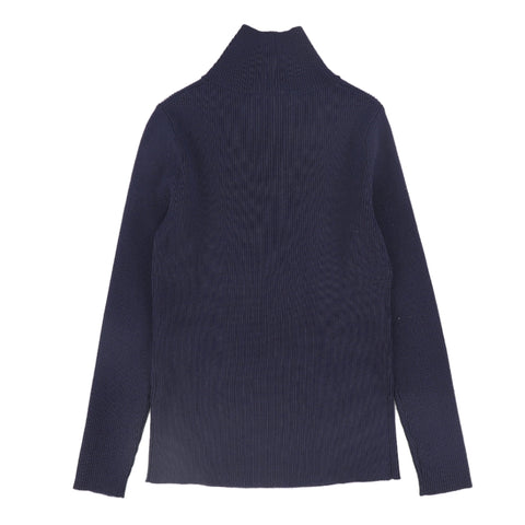 Wrap Neck Sweater Navy