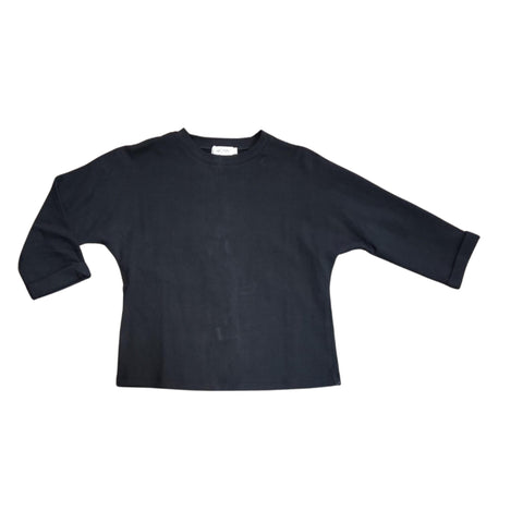 Black Relaxed Basic Jersey Tee