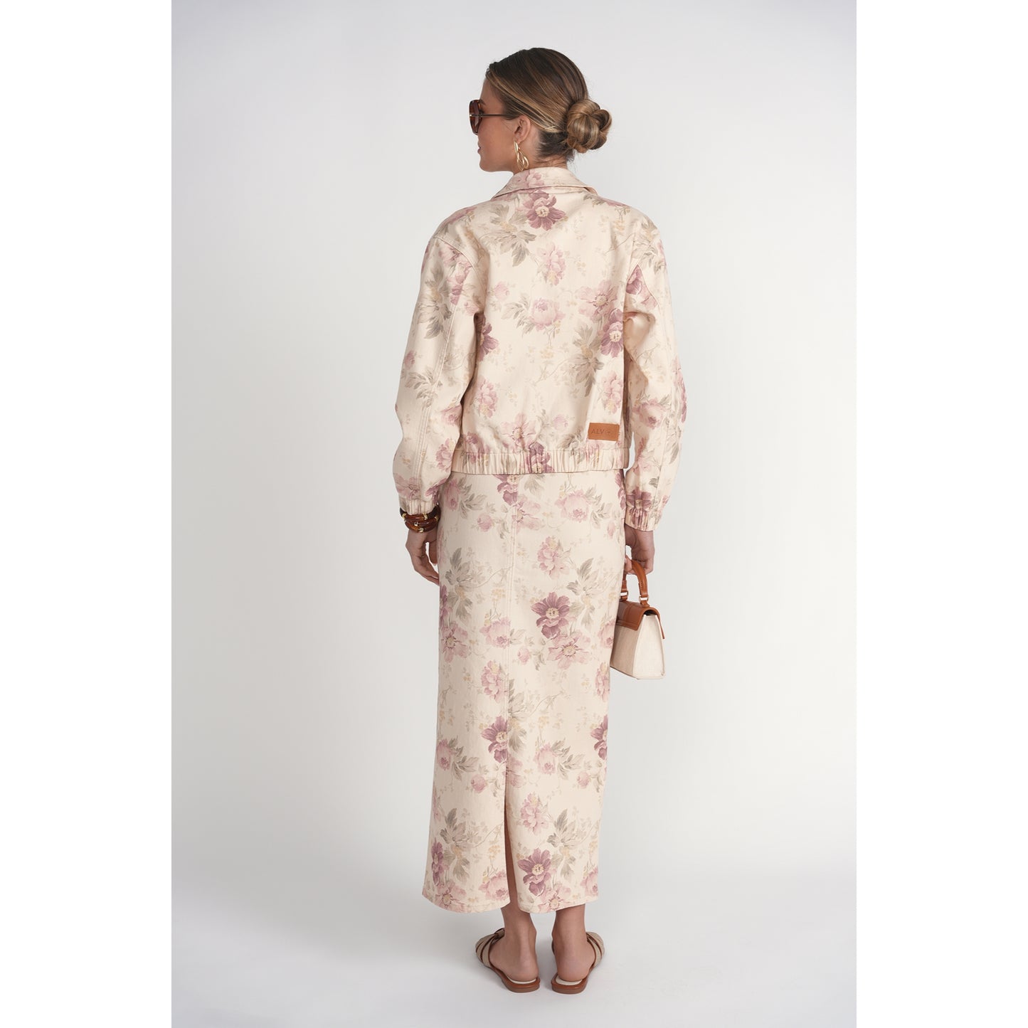 Bomber Jacket Vintage Floral Denim Adina