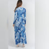 Mesh Europa Dress Morning Mist Blue Floral