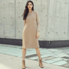 Esti Khaki Suede Dress