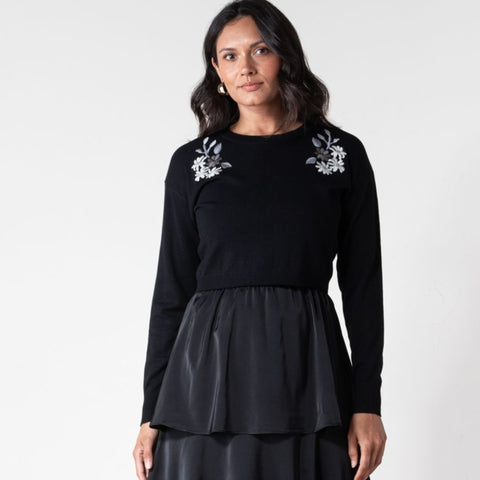 Embroidered Sweater Lunella