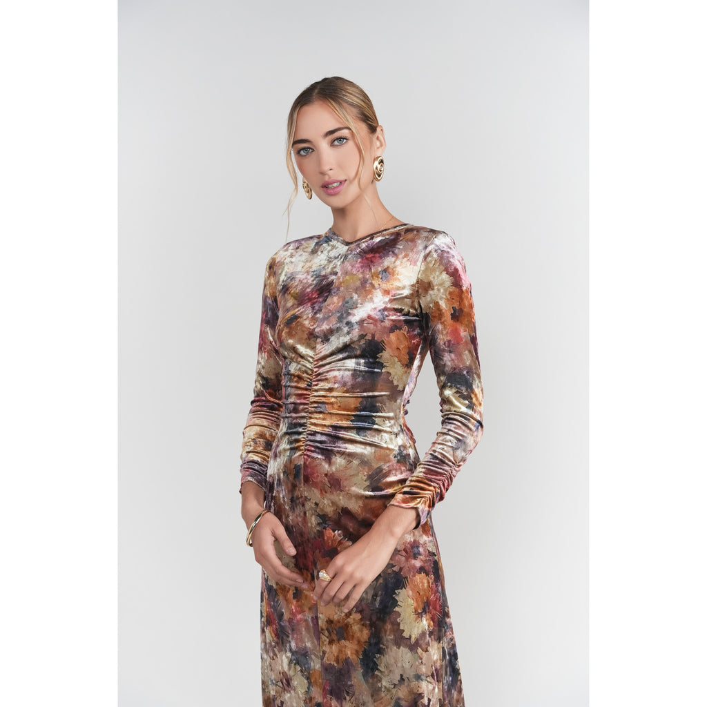 Flora Velvet Fleur Maxi Adina LV – The Mimi Boutique