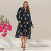 Stella Dress Blue Floral Plus