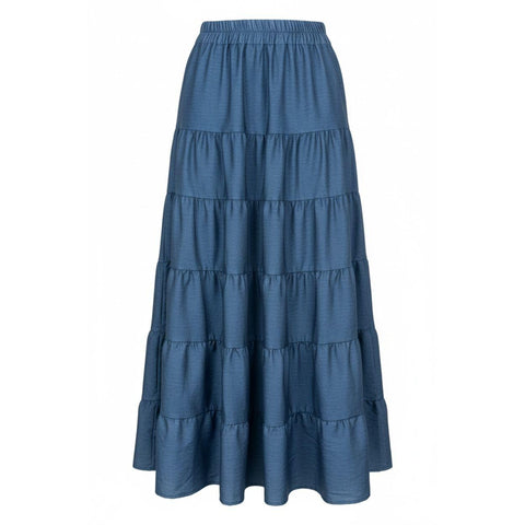 The Summer Denim Maxi Skirt Swuun
