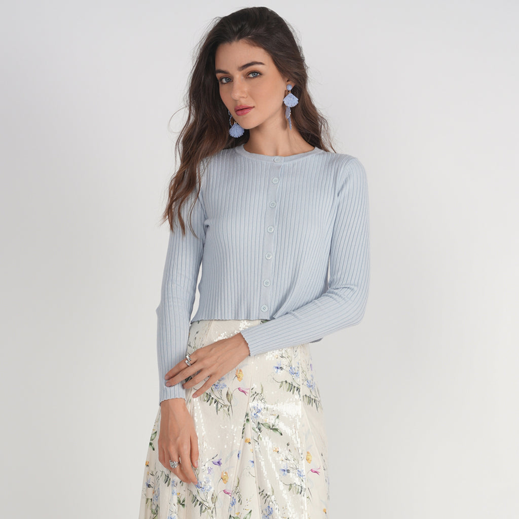 Light Blue Summer Cardigan Adina LV – The Mimi Boutique