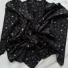 Signature Black Bloom Print Headscarf Valeri Many Styles