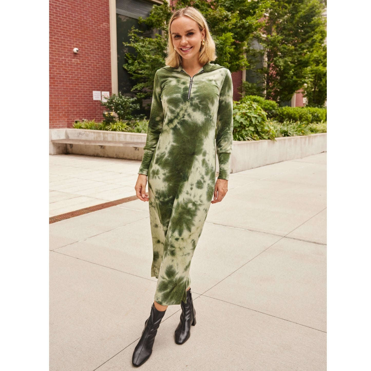 Bonnie Maxi Green Tie Dye