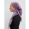 Deep Plum Florals Headscarf SB