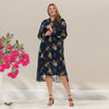 Stella Dress Blue Floral Plus