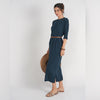 Pocket T-shirt Dress Indigo Adina LV - The Mimi Boutique