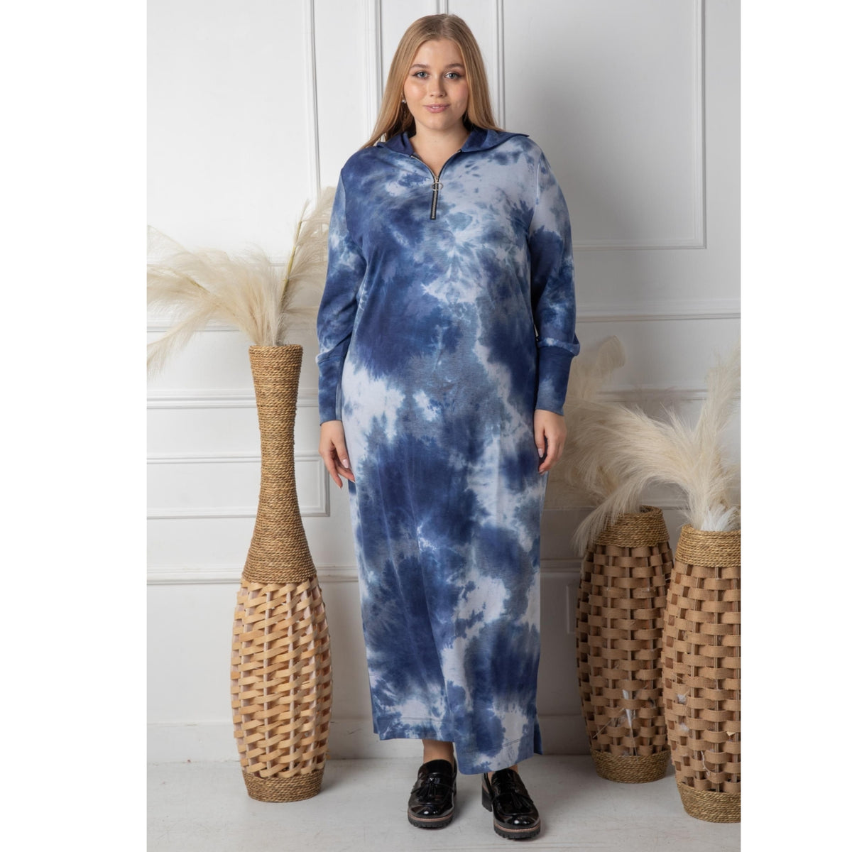 Bonnie Maxi Navy Tie Dye