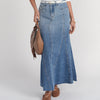 Rivv Skirt Light Blue Denim Adina LV - The Mimi Boutique