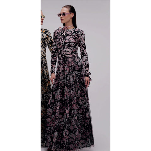 Pink Pebble Mesh Gown by Touch