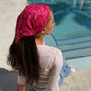 Hot Pink Hibiscus Headscarf SB
