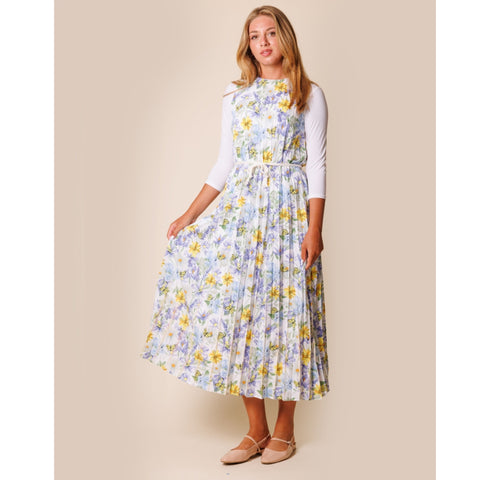 Butterfly Pleated Jumper Lilac Teen - The Mimi Boutique