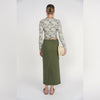 Straight Denim Skirt Olive Adina LV