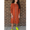 Rust Sweater Zip Dress KMW