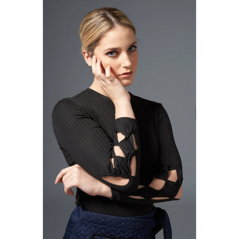 Braided Sleeve Tshirt