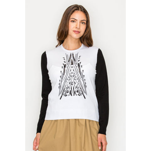 Sequin Design Sweater Yal